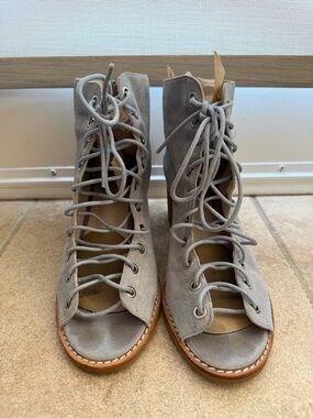 Jeffery Campbell Women's Cors Lace-Up heel baby blue